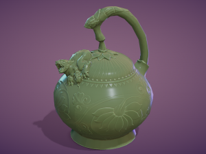 yaozhou porcelain mystery teapot 3D-Modell