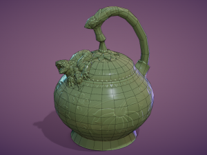 yaozhou porcelain mystery teapot 3D Модель
