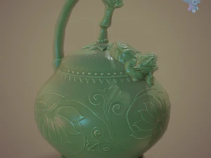 yaozhou porcelain mystery teapot 3D Model