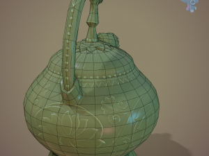 yaozhou porcelain mystery teapot 3D Модель