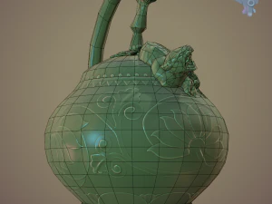 yaozhou porcelain mystery teapot 3D Model