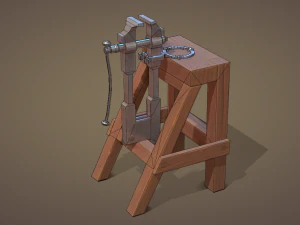 Blacksmith post vice 3D Model