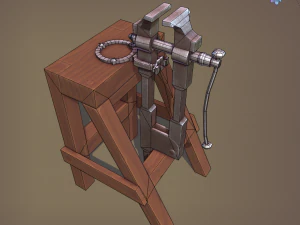 Blacksmith post vice 3D Model