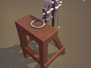 Blacksmith post vice 3D Model