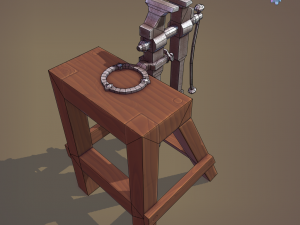 Blacksmith post vice 3D 模型