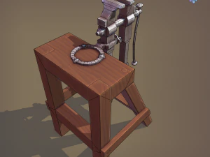 Blacksmith post vice 3D Model