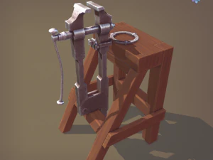 Blacksmith post vice 3D Model