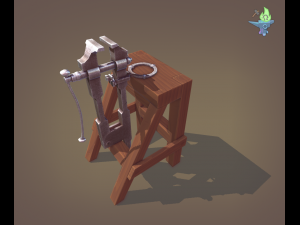 Blacksmith post vice 3D 模型