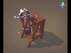 Blacksmith post vice 3D Model
