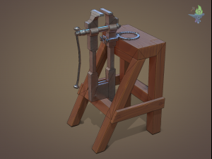 Blacksmith post vice 3D 模型