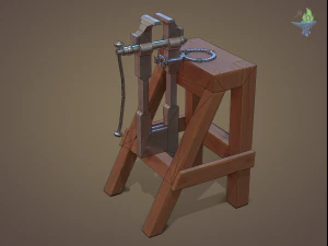 Blacksmith post vice 3D Model