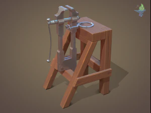 Blacksmith post vice 3D Model