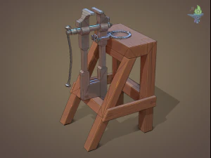 Blacksmith post vice 3D Model