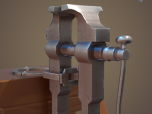 Blacksmith post vice 3D 模型