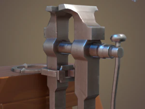 Blacksmith post vice 3D Model