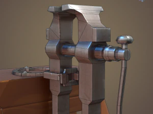 Blacksmith post vice 3D Model