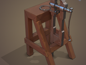 Blacksmith post vice 3D 模型