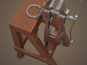 Blacksmith post vice 3D 模型