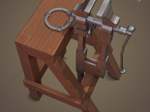 Blacksmith post vice 3D 模型