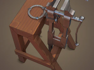 Blacksmith post vice 3D Model