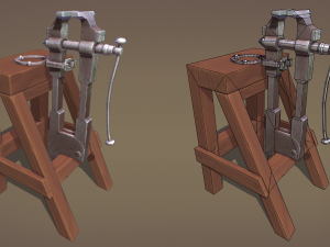 Blacksmith post vice 3D 模型