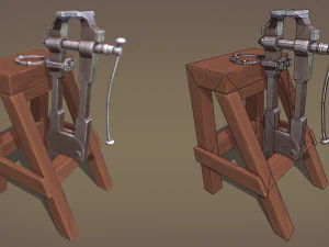 Blacksmith post vice 3D Model