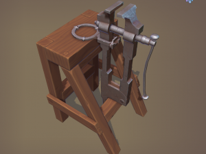 Blacksmith post vice 3D 模型