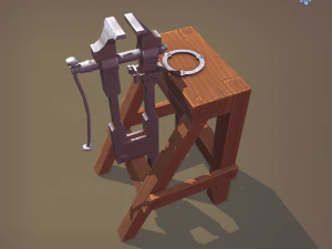 Blacksmith post vice 3D Model