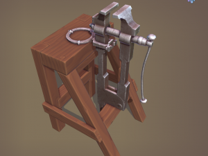 Blacksmith post vice 3D 模型