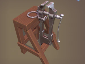 Blacksmith post vice 3D Model