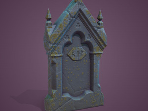 11 Tombstones Model 3D