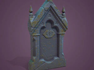11 Tombstones 3D Model