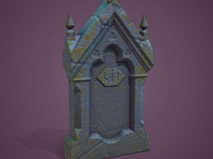 11 Tombstones Model 3D