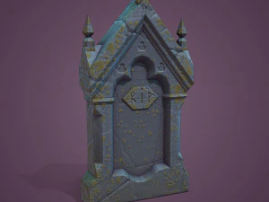 11 Tombstones 3D Model