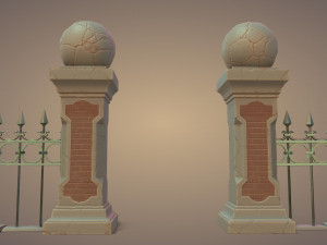 Graveyard Fences set 3D 模型