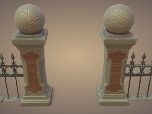 Graveyard Fences set 3D Model