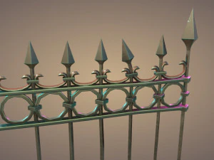 Set di recinzioni per cimiteri Modello 3D