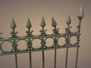 Set di recinzioni per cimiteri Modello 3D