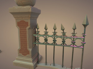 Graveyard Fences set 3D Model