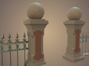 Graveyard Fences set 3D Model