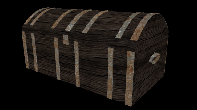 old chest 3Dモデル .c4d .max .obj .3ds .fbx .stl .blend 