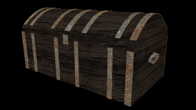 old chest 3D Model .c4d .max .obj .3ds .fbx .stl .blend 