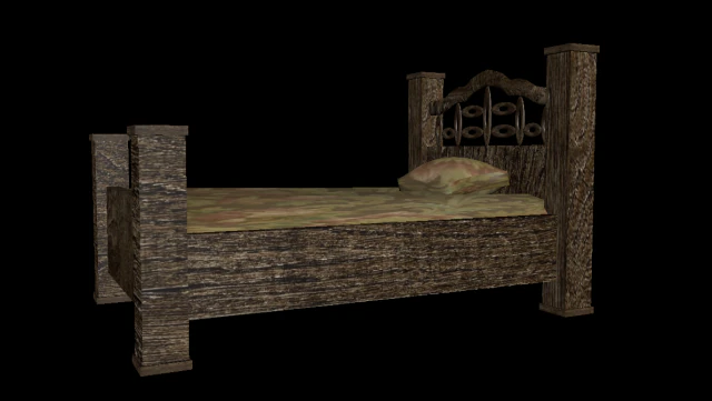 bed 3D Model .c4d .max .obj .3ds .fbx .stl .blend 