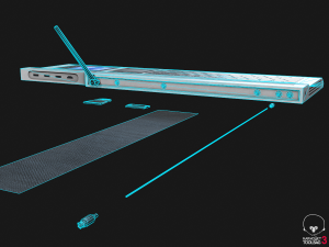 cyberdeck 3Dモデル