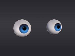 stylized eyes 3D-Modell