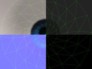 stylized eyes 3D Model