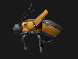 stylized bee drone 3D Modell