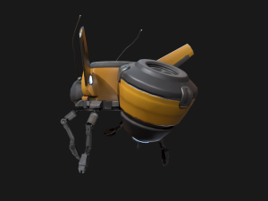 stylized bee drone 3D Modell