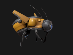 stylized bee drone 3D Modell