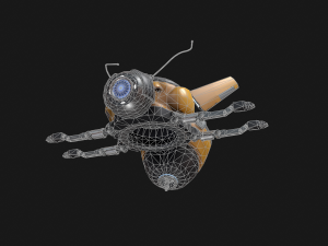 stylized bee drone 3D Modell